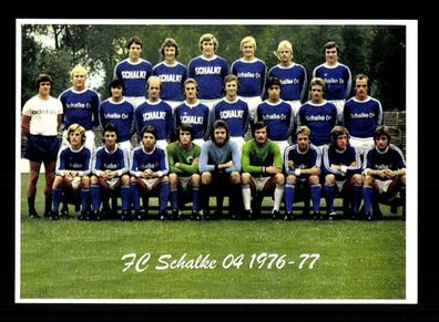 FC Schalke 04 Mannschaftskarte 1976-77