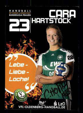 Cara Hartstock Autogrammkarte VFL Oldenburg Original Handball + A 166291