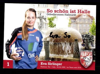 Eva Sirlinger Autogrammkarte SV Union Halle Neustadt OriginalHandball + A165514