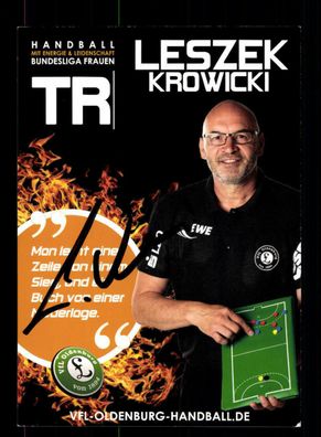 Leszek Krowicki Autogrammkarte VFL Oldenburg Original Handball + A 166288
