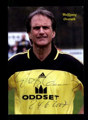 Wolfgang Overath DFB Weltmeister 1974 Autogrammkarte Original Signiert+ A 216643