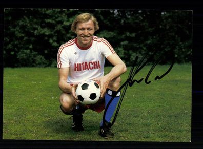 Horst Hrubesch Autogrammkarte Hamburger SV 1978-79 Original Signiert + A 216302
