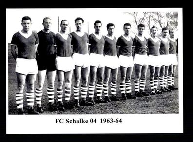 FC Schalke 04 Mannschaftskarte 1963-64