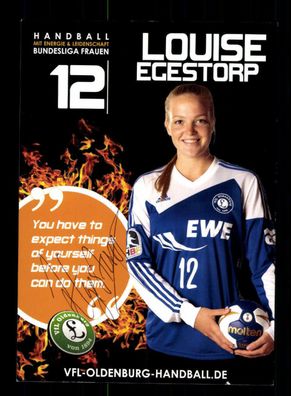 Louise Egerstorp Autogrammkarte VFL Oldenburg Original Handball + A 166292