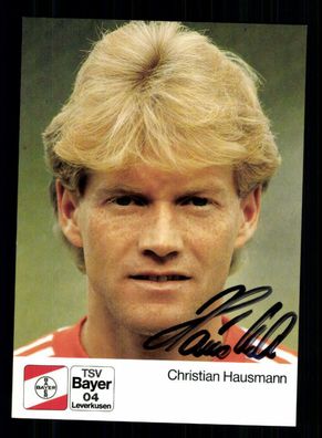 Christian Hausmann Autogrammkarte Bayer Leverkusen 1988-89 Original + A 191273