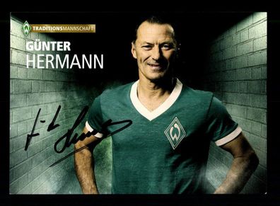 Günter Hermann Autogrammkarte Werder Bremen Original Signiert+ A 216730