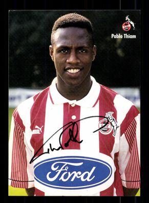 Pablo Thiam Autogrammkarte 1 FC Köln 1995-96 Original Signiert + A 63917