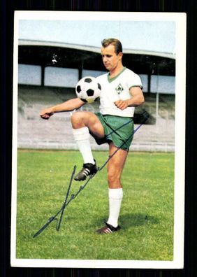 Helmut Schimeczek Werder Bremen 67-68 Bergmann SB Original Signiert