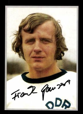 Frank Ganzera Autogrammkarte DDR WM 1974 Original Signiert
