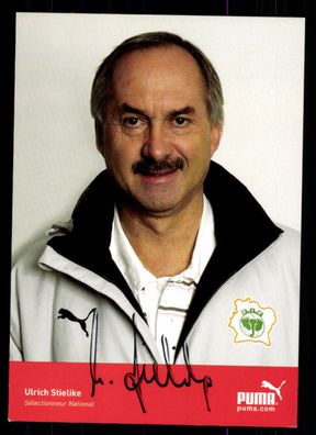 Ulrich Stielike Autogrammmkarte Nationaltrainer Original Sign + A 10015 + A 77531