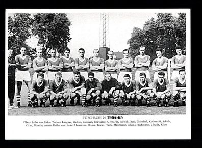 FC Schalke 04 Mannschaftskarte 1964-65