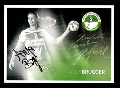 Anja Brugger Autogrammkarte Frisch auf Göppingen Original Handball+ A 167600