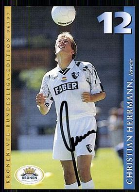 Christian Herrmann VFL Bochum 1996-97 Autogrammkarte Original Signiert + A 85723