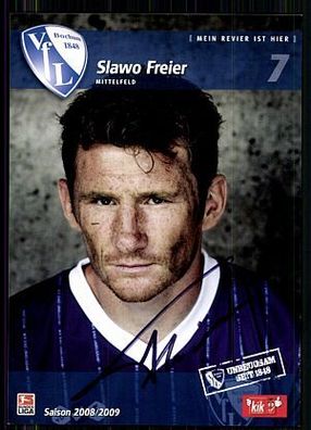 Slawo Freier VFL Bochum 2008-09 Autogrammkarte Original Signiert + A 85709