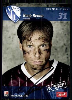 Renne Renno VFL Bochum 2008-09 Autogrammkarte Original Signiert + A 85712