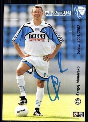 Sergej Mandreko VFL Bochum 2001-02 Autogrammkarte Original Signiert+ A 85626