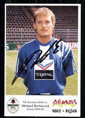 Michael Rzehaczek VFL Bochum 1991-92 Original Signiert 1. Karte + A 85639