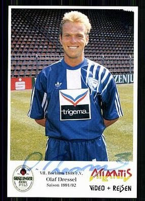 Olaf Dressel VFL Bochum 1991-92 Original Signiert 1. Karte + A 85638
