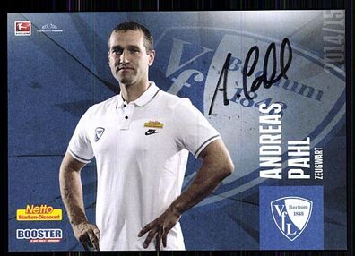 Andreas Pahl VFL Bochum 2014-15 Autogrammkarte Original Signiert + A 85558