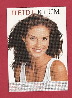 Heidi Klum - Werbefolter (21x15cm)