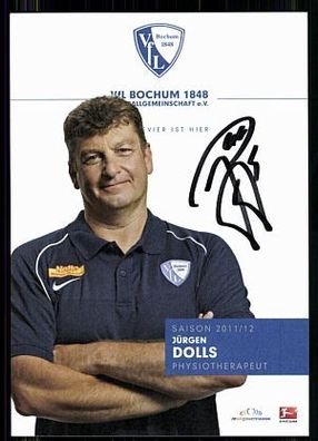 Jürgen Dolls VFL Bochum 2011-12 Autogrammkarte Original Signiert+ A 85903