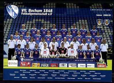 Mannschaftskarte VFL Bochum 2008-09 TOP + A 85760 OU