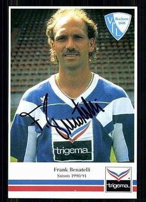 Frank Benatelli VFL Bochum 1990-91 Original Signiert 2. Karte + A 85755