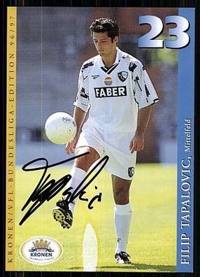 Filip Tapalovic VFL Bochum 1996-97 Autogrammkarte Original Signiert + A 85719
