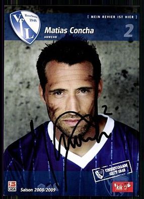 Matias Concha VFL Bochum 2008-09 Autogrammkarte Original Signiert + A 85703