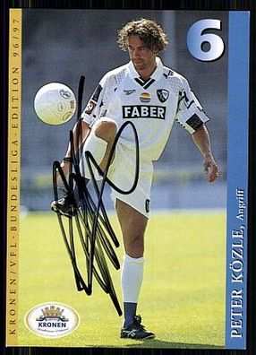 Peter Közle VFL Bochum 1996-97 Autogrammkarte Original Signiert + A 85715