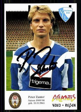 Peter Zanter VFL Bochum 1989-90 Autogrammkarte Original Signiert + A 85927