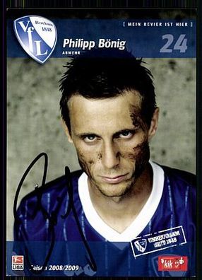 Philipp Bönig VFL Bochum 2008-09 Autogrammkarte Original Signiert+ A 85696