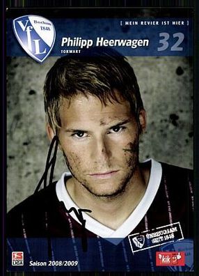 Philipp Heerwagen VFL Bochum 2008-09 Autogrammkarte Original Signiert+ A 85695