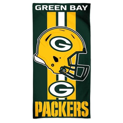 NFL Handtuch Green Bay Packers Beach Towel Strandtuch Badetuch Wincraft Helm