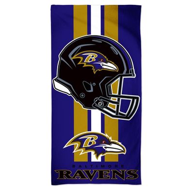 NFL Handtuch Baltimore Ravens Beach Towel Strandtuch Badetuch Wincraft Helm