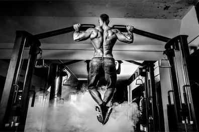 Muralo VLIES Fototapeten Tapeten XXL Bodybuilder Training Fitness 3D 4057