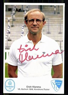 Erich Klamma VFL Bochum 1985-86 Autogrammkarte Original Signiert + A 85988