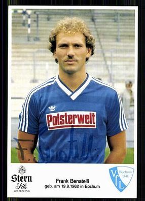 Frank Benatelli VFL Bochum 1985-86 Autogrammkarte Original Signiert + A 85987