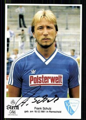 Frank Schulz VFL Bochum 1985-86 Autogrammkarte Original Signiert + A 85992