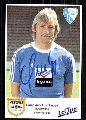 Franz-Josef Tenhagen VFL Bochum 1988-89 Original Signiert + A 86185