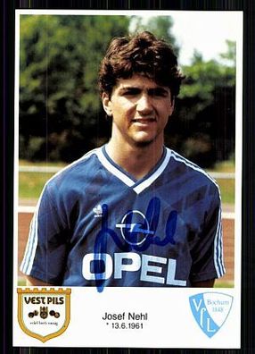 Josef Nehl VFL Bochum 1987-88 Autogrammkarte Original Signiert + A 86038