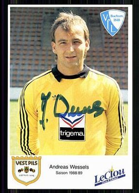 Andreas Wessels VFL Bochum 1988-89 Autogrammkarte Original Signiert + A 86179