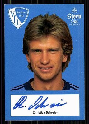 Christian Schreier VFL Bochum 1982-83 Autogrammkarte Original Signiert + A 86026