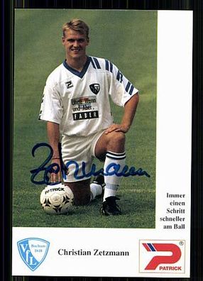 Christian Zetzmann VFL Bochum 1992-93 Autogrammkarte Original Signiert + A 85972