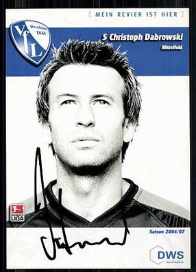 Christoph Dabrowski VFL Bochum 2006-07 Autogrammkarte Original Signiert+ A 86217