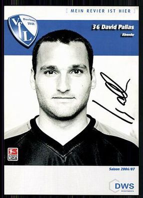 David Pallas VFL Bochum 2006-07 Autogrammkarte Original Signiert + A 86214