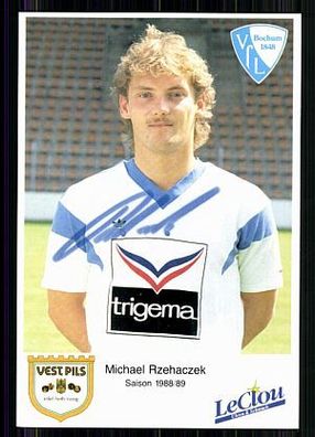 Michael Rzehaczek VFL Bochum 1988-89 Autogrammkarte Original Signiert + A 86181