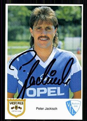 Peter Jackisch VFL Bochum 1987-88 Autogrammkarte Original Signiert + A 86047
