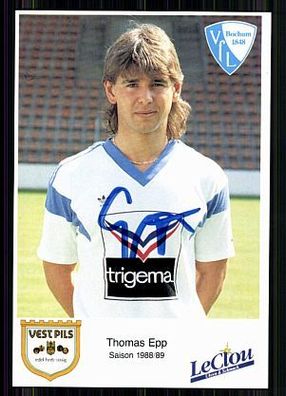 Thomas Epp VFL Bochum 1988-89 Original Signiert + A 86187
