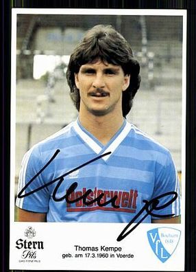 Thomas Kempe VFL Bochum 1985-86 Autogrammkarte Original Signiert + A 85997